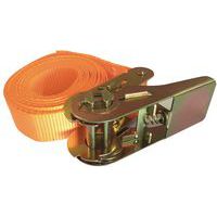 Cinghia di ancoraggio continua, Lunghezze: 3 m, CMU: 250 kg, Larghezza: 25 mm, Colore: Arancione