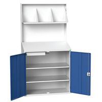 Postazione per consultazione con pannello pieno