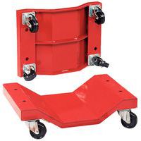 Set di 2 rotelle per carichi lunghi - Ruote in nylon - Portata 1000 kg