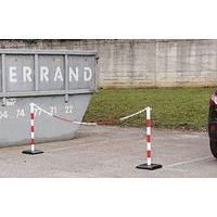 Paletto con catena in kit - PVC - Su base