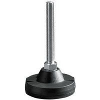 Piede regolabile in poliammide - Ø 123 mm - 4500 kg - Acciaio zincato