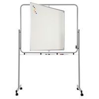 Lavagna smaltata e magnetica, girevole su asse verticale