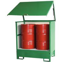 Box metallico di stoccaggio per fusti