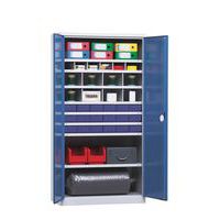 Armadio contenitore di componenti 1000 - 14 scomparti - Profondità 43,5 cm