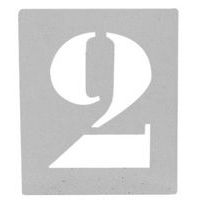 Stencil in alluminio - Kit di 10 numeri