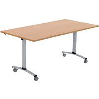 Tavolo mobile con piano rettangolare pieghevole - Faggio