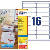 Etichetta per indirizzo bianca Avery - Stampa a getto d'inchiostro - Avery