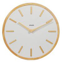 Orologio 30 cm Elegance in legno bianco - Orium
