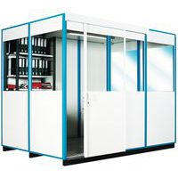 Cabina singola parete in melaminico - Pre-montata - Porta scorrevole