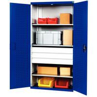 Armadio da officina Perfo Bott SMF - Con ripiani e cassetti