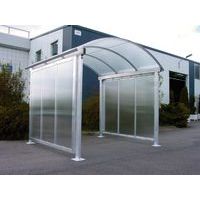 Protezione laterale pensilina per riparo multiuso - Tettoia curva