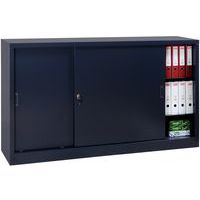 Armadio da montare con ante scorrevoli - Basso - Larghezza 160 cm - Manutan Expert