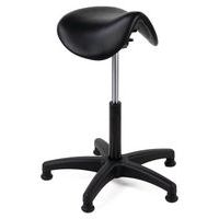 Sgabello con seduta a forma di sella - Su gommini