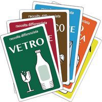 Cartello per raccolta differenziata con disegno