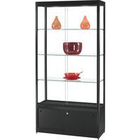 Vetrina espositiva - 1000 x 400 x 2000 mm e armadietto - Manutan Expert