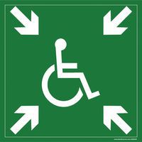 Segnaletica di evacuazione per disabili