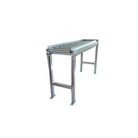 Trasportatore a gravità a rulli in PVC con piede, guida e finecorsa - Somefi