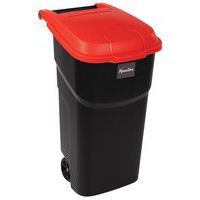 Contenitore con coperchio rosso 100L – Manutan Expert