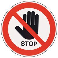 Cartello di divieto - Non avvicinarsi - Manutan Expert