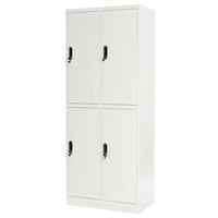 Armadietto in metallo a 4 scomparti grigio - 2 colonne - Manutan Expert