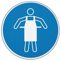 Cartello di obbligo Grembiule di protezione in alluminio - Manutan Expert