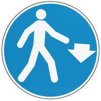 Cartello Pedoni qui sotto - Manutan Expert