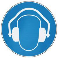 Cartello d'obbligo - Protezione uditiva obbligatoria - Alluminio - Manutan Expert