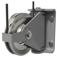 Pulegge di rinvio articolate con forcelle a squadra PA6/7 - Huchez