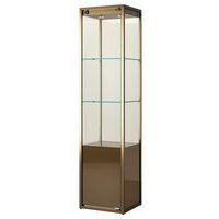 Vetrina espositiva con contenitore - 45x45x190 cm - Sarazino Vitrines
