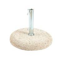 Base in cemento lavato tonda per ombrellone rettangolare