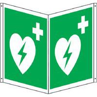 Cartello emergenza - bifacciale quadrato - DAE