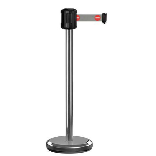 Paletto esterni crom nastro 2m grigio logo divieto accesso ,