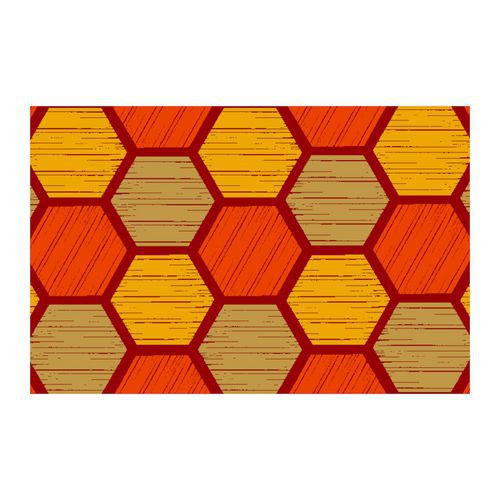 Zerbino Honeycomb Orange 35 90 cm x 150 cm,