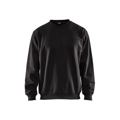 Felpa nero 100% cotone 6XL,