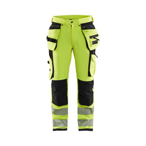 Pantaloni industriali stretch uomo nero T C44,