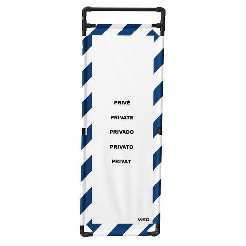 Barriera protezione PVC 1 pannello 1,80m logo area riservata ,
