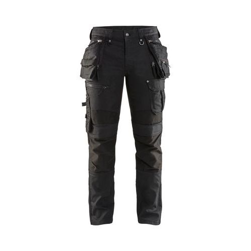 Pantaloni per industria stretch da uomo nero T C36,
