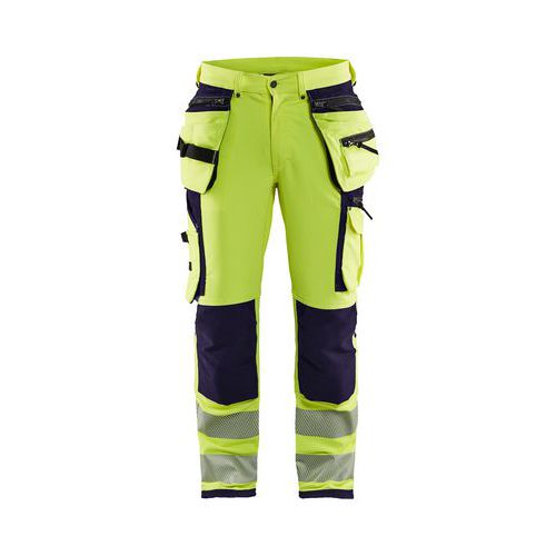 Pantaloni per industria stretch uomo nero T C44,