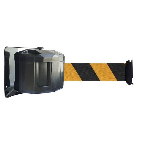 Supporto parete per esterni con nastro 10m-Nero/giallo ,