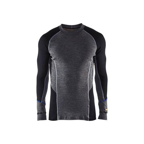 Sottomaglia collo alto WARM grigio medio/nero,