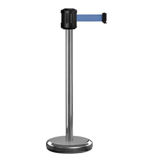 Paletto per esterni cromato con nastro 2m blu ,