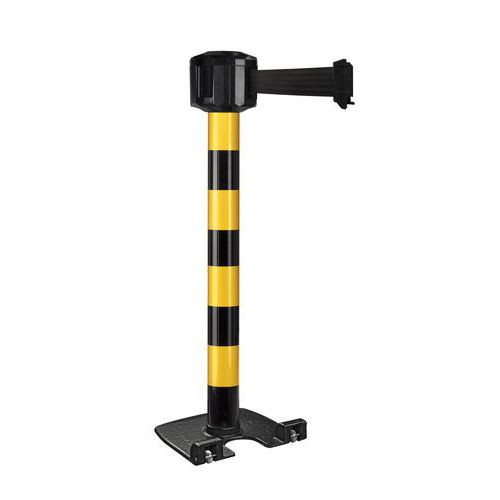 Paletto per esterni nero/giallo con nastro 10mx5cm - Nero,