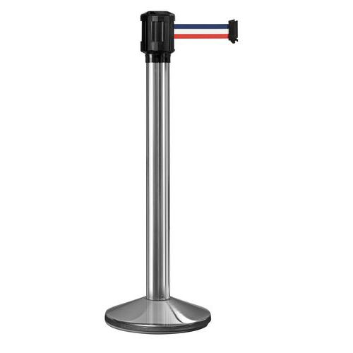 Paletto per esterni cromato nastro 4m bianco/rosso/bianco ,