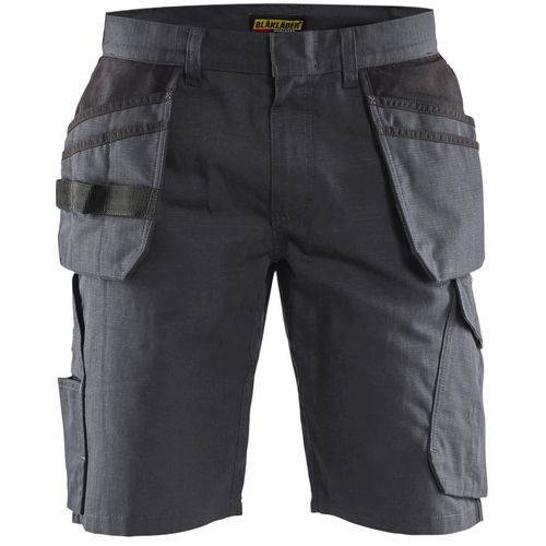 Pantaloncini da lavoro con tasca pensile grigio medio/nero,