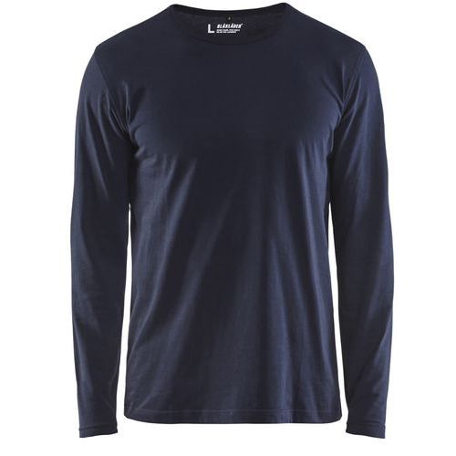 Blaklader Uomo Blu T-Shirt Maniche Lunghe - Immagine 2