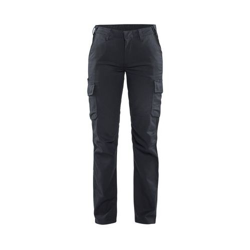 Pantaloni per industria stretch 2D donna grigio/nero C48,