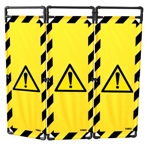 Barriera di protezione 180cm a 3 pannelli - Pericolo,