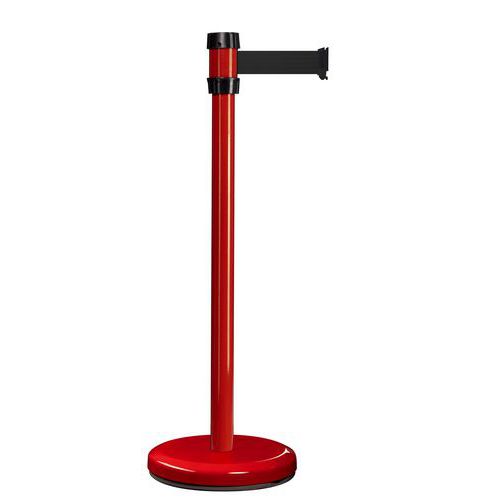 Paletto per interni rosso con nastro 2m nero ,