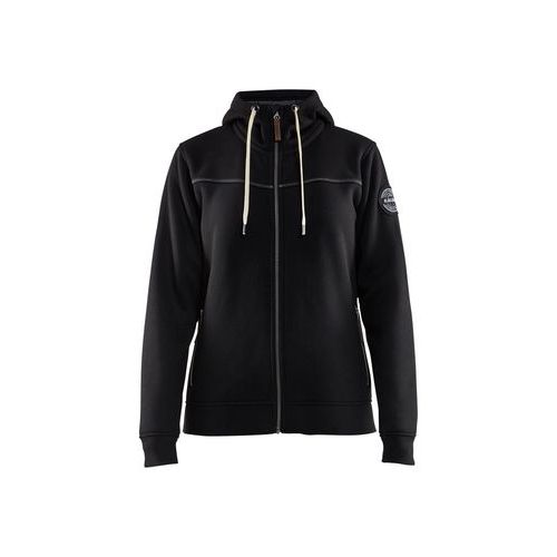 Felpa da lavoro con zip e cappuccio da donna taglia S,