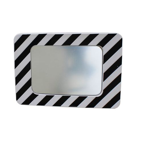 Specchio per centri urbani nero/bianco 900x600mm  ,